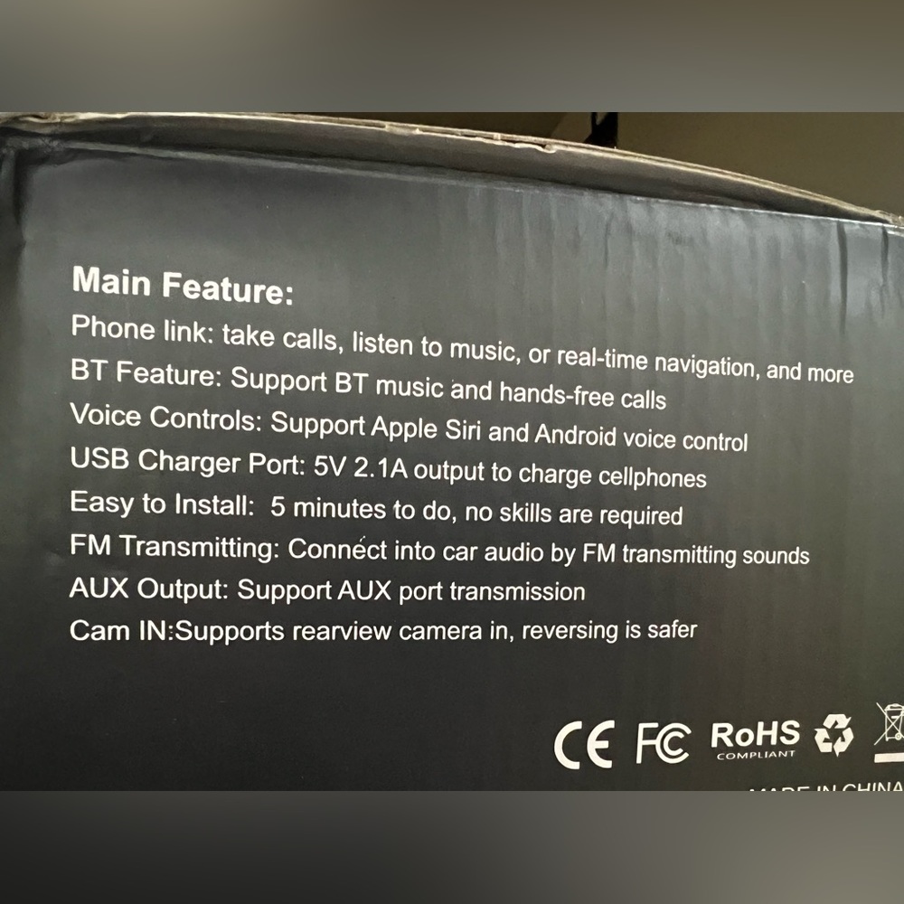 Carpuride touch screen wireless CarPlay